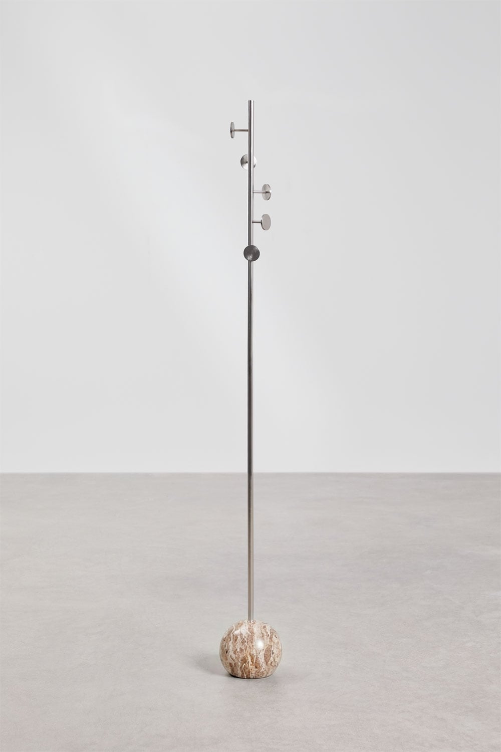 Felora Stehender Garderobenständer aus Eisen und Marmor, Galeriebild 3