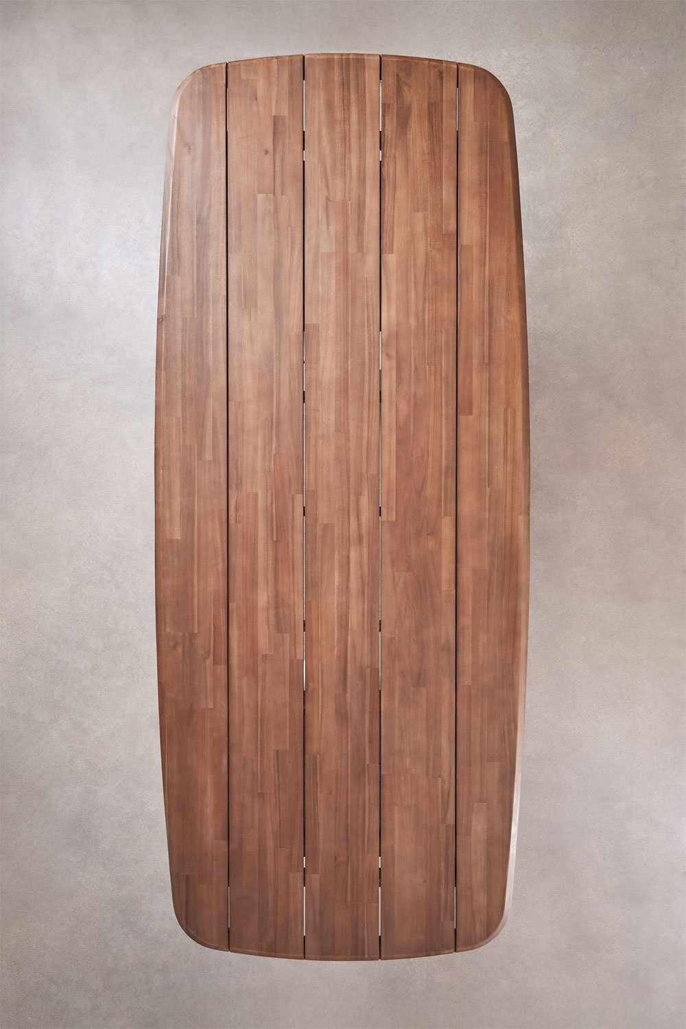 Rechteckiger Gartentisch 270x110 cm aus Akazienholz Leighton, Galeriebild 8