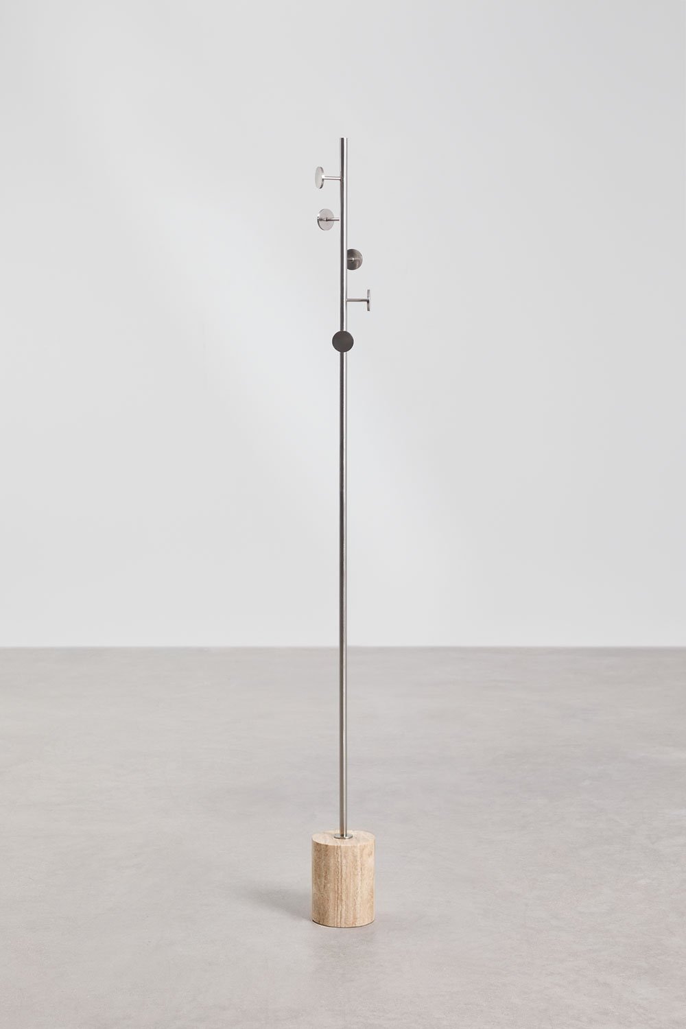 Stehender Garderobenständer aus Eisen und Marmor Drivela, Galeriebild 3