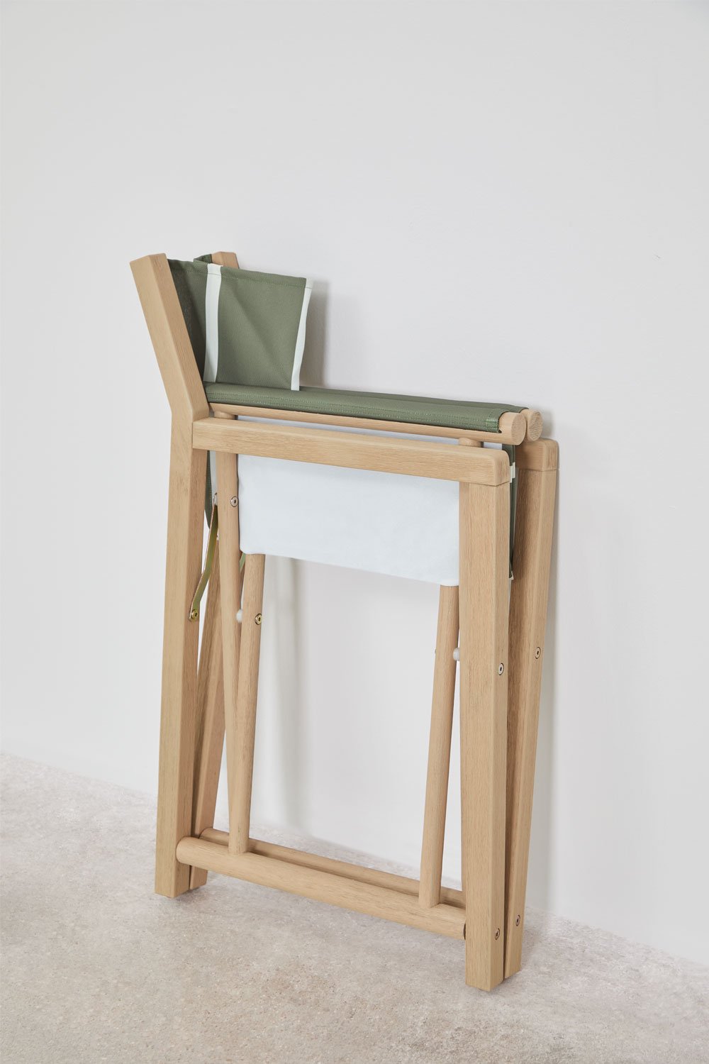 Pack mit 2 klappbaren Regiestühlen aus Rondonia-Akazienholz, Galeriebild 7