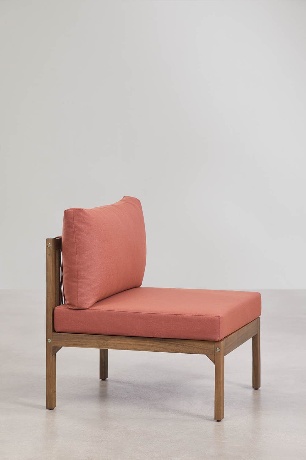 Zentrales Modul für modulare Sofas aus Akazienholz Branson, Galeriebild 3