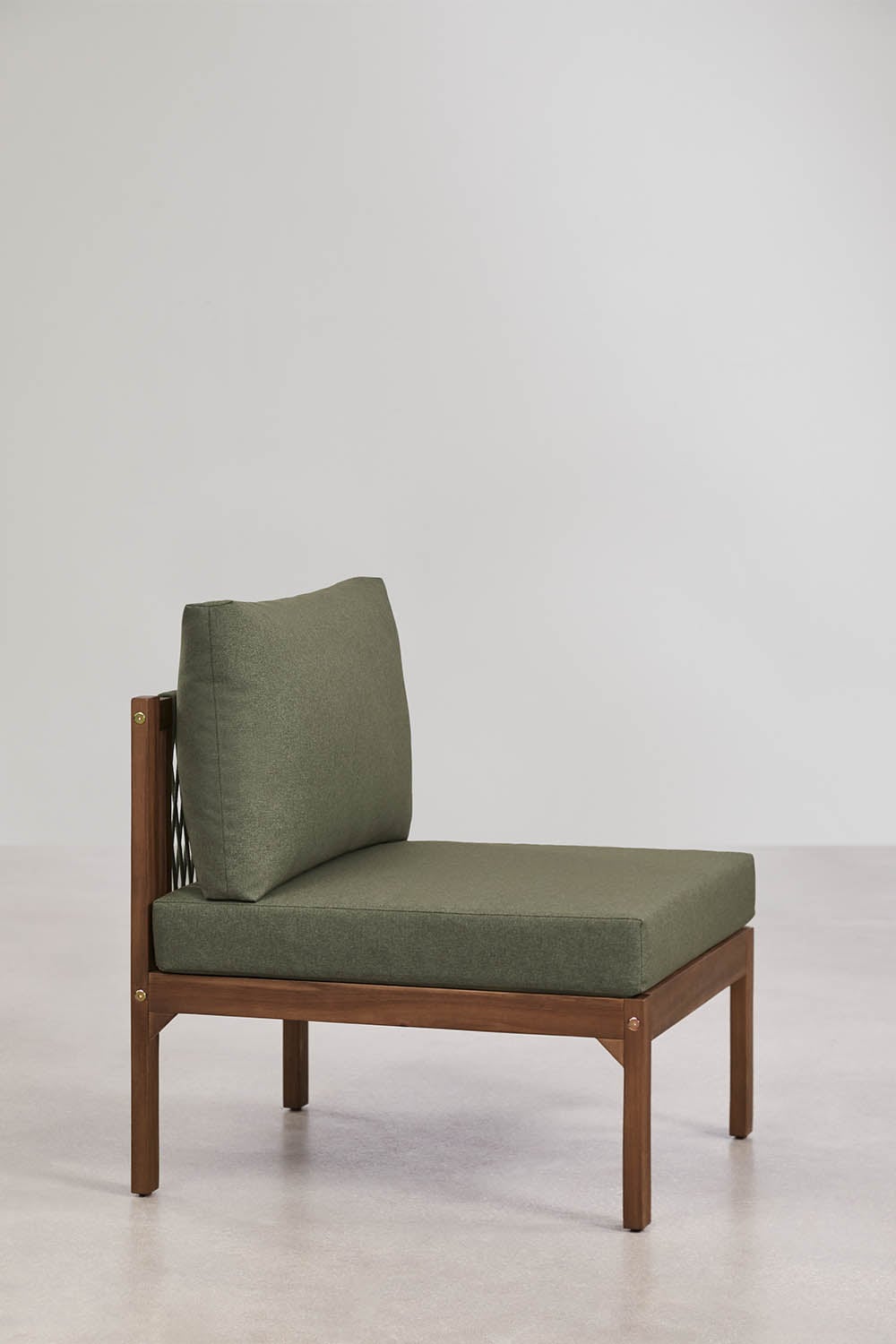 Zentrales Modul für modulare Sofas aus Akazienholz Branson, Galeriebild 3