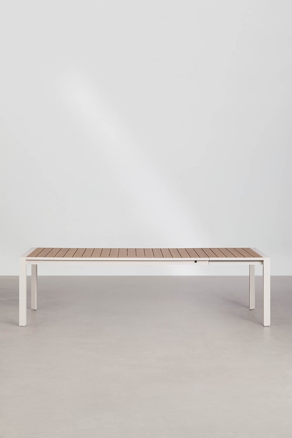 Rechteckiger ausziehbarer Esstisch 215-275x100 cm aus Aluminium Amalfi, Galeriebild 4