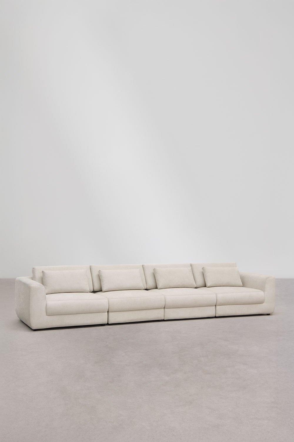Modulares 4-teiliges Sofa aus Cataline Chenille, Galeriebild 3
