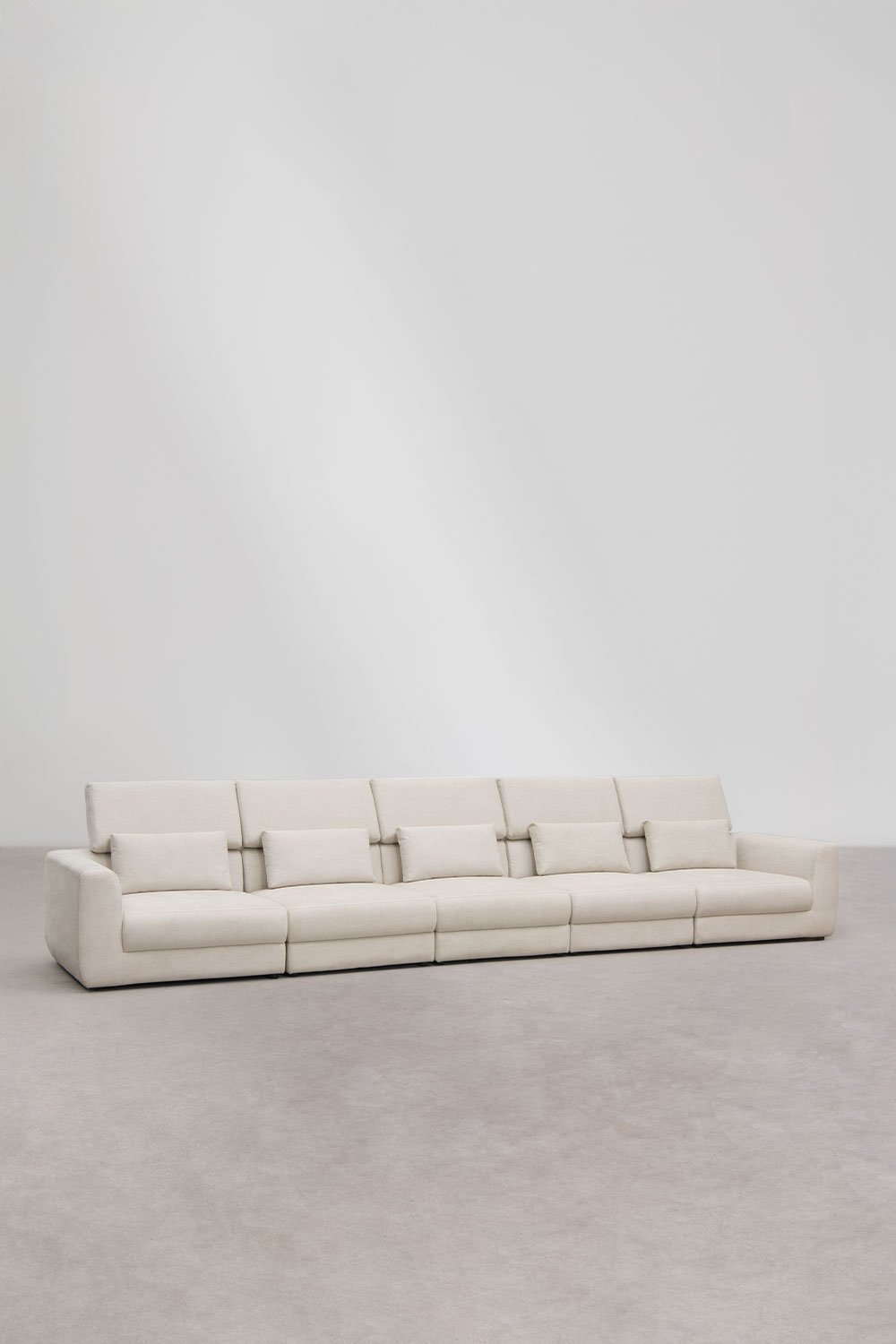 5-teiliges modulares Sofa aus Chenille Cataline, Galeriebild 6