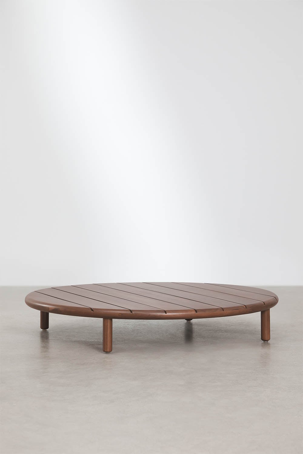 Set aus 2 runden Couchtischen für den Garten aus Akazienholz Olivia, Galeriebild 2