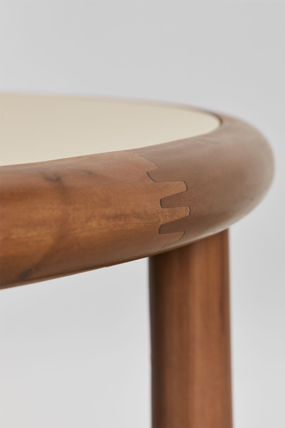 Set aus 2 runden Couchtischen für den Garten aus Akazienholz Olivia, Galeriebild 8