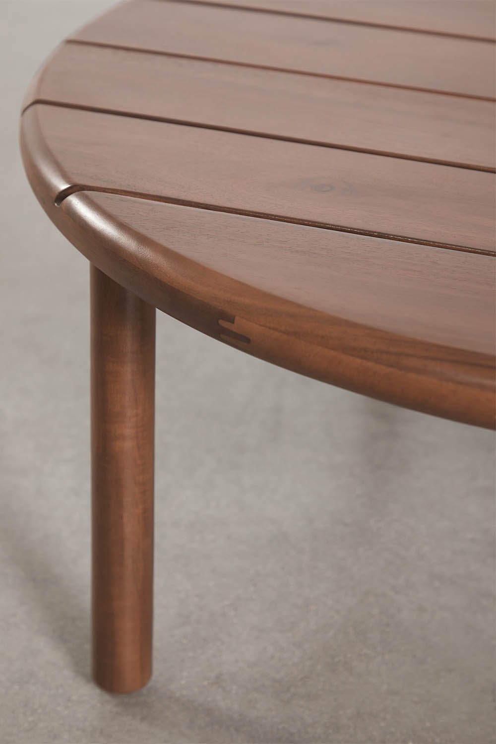 Set aus 2 runden Couchtischen für den Garten aus Akazienholz Olivia, Galeriebild 5