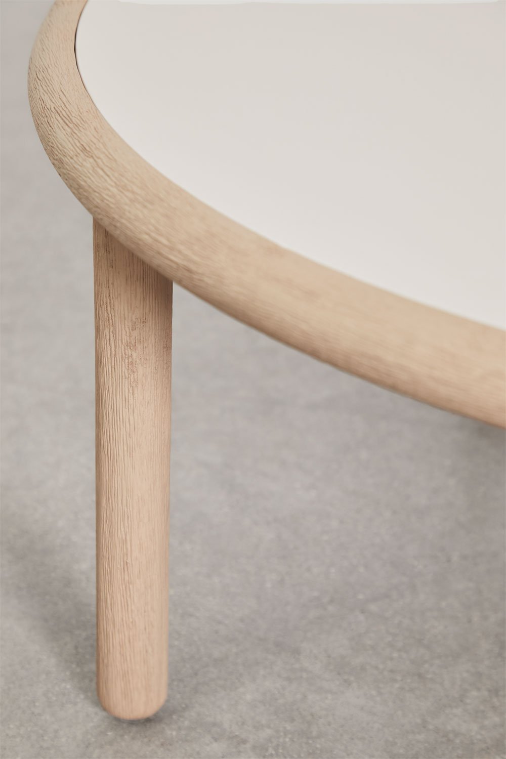 Set aus 2 runden Couchtischen für den Garten aus Akazienholz Olivia, Galeriebild 5