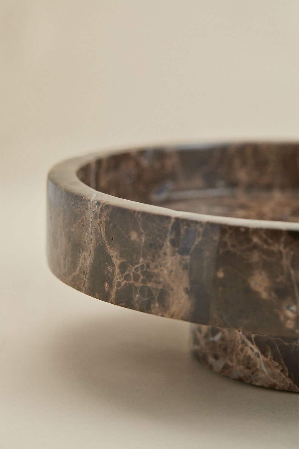 Runder Ablageteller Ø25 cm aus natürlichem Kevara-Stein, Galeriebild 4