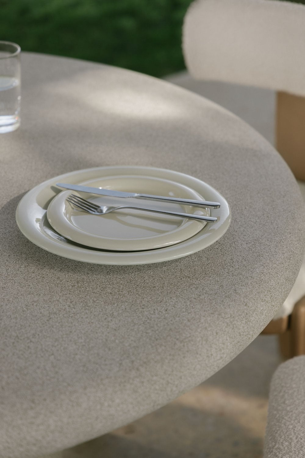 Runder Gartentisch aus Beton Emiria, Galeriebild 2