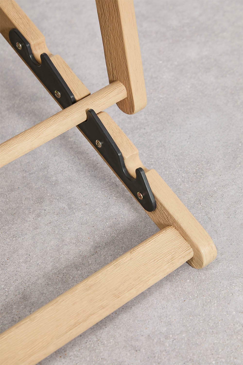 Pack mit 2 klappbaren Hängematten mit Kissen aus Akazienholz Rondonia, Galeriebild 6