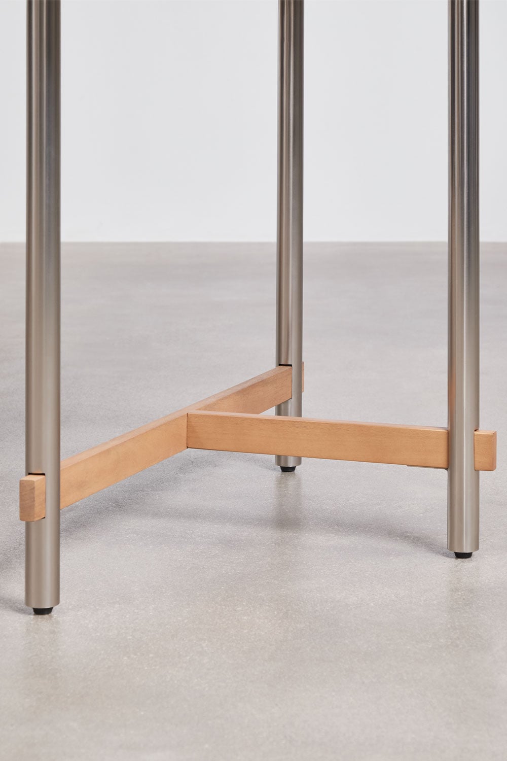 Rechteckiger Esstisch aus Mangoholz und Stahl Osaka, Galeriebild 6