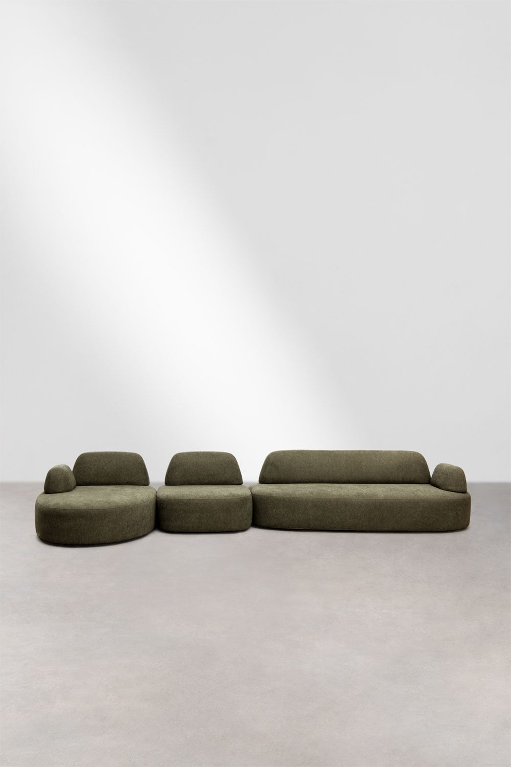 Modulares Ecksofa mit linker Chaiselongue, 3-teilig, mit gepolstertem Giorgia-Eckmodul, Galeriebild 3