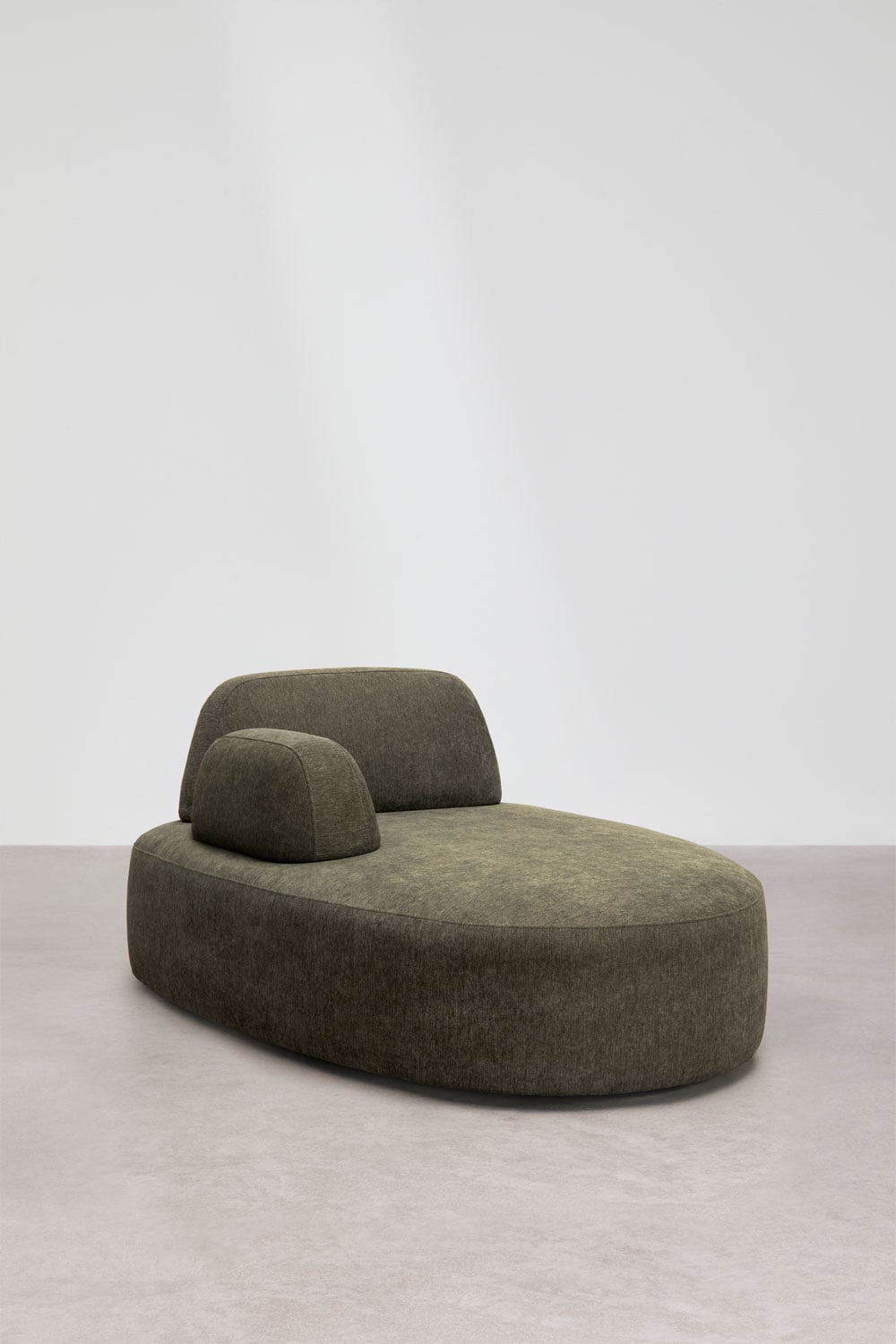 Modulares Ecksofa mit linker Chaiselongue, 3-teilig, mit Eckmodul und gepolstertem Pouf Giorgia, Galeriebild 4