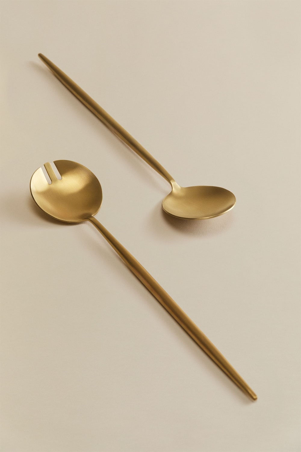 Set aus 2 Salatbesteckteilen aus Edelstahl Raxiem, Galeriebild 2