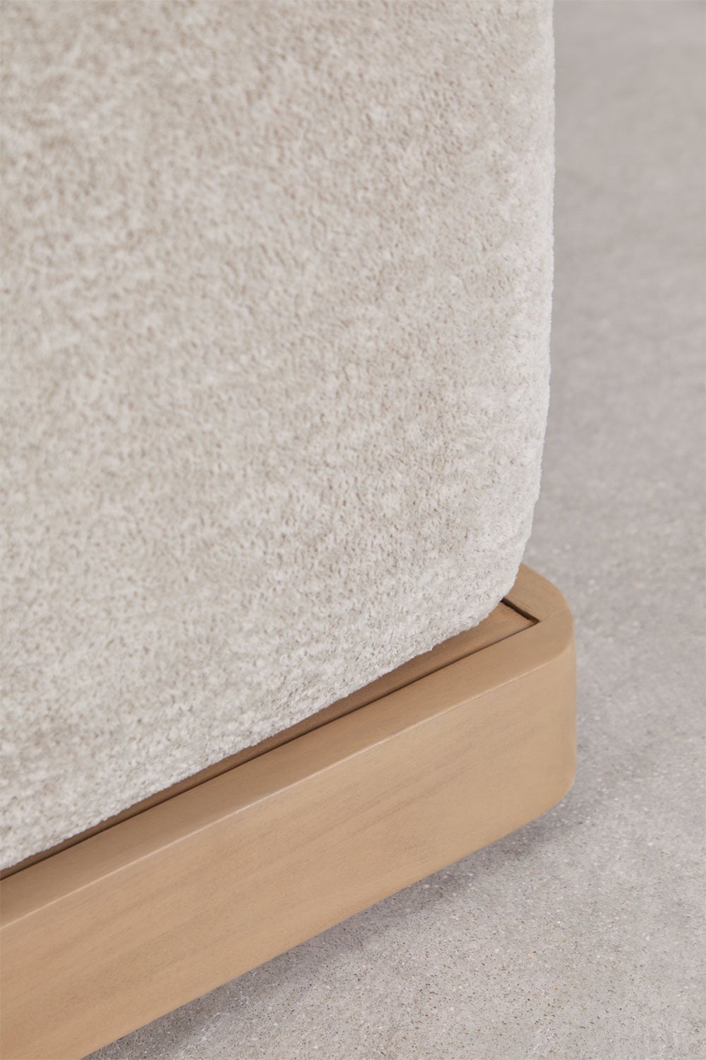 Sofa mit 4 Sitzplätzen, vakuumverpackt, mit Gestell aus Akazienholz Angelan, Galeriebild 8