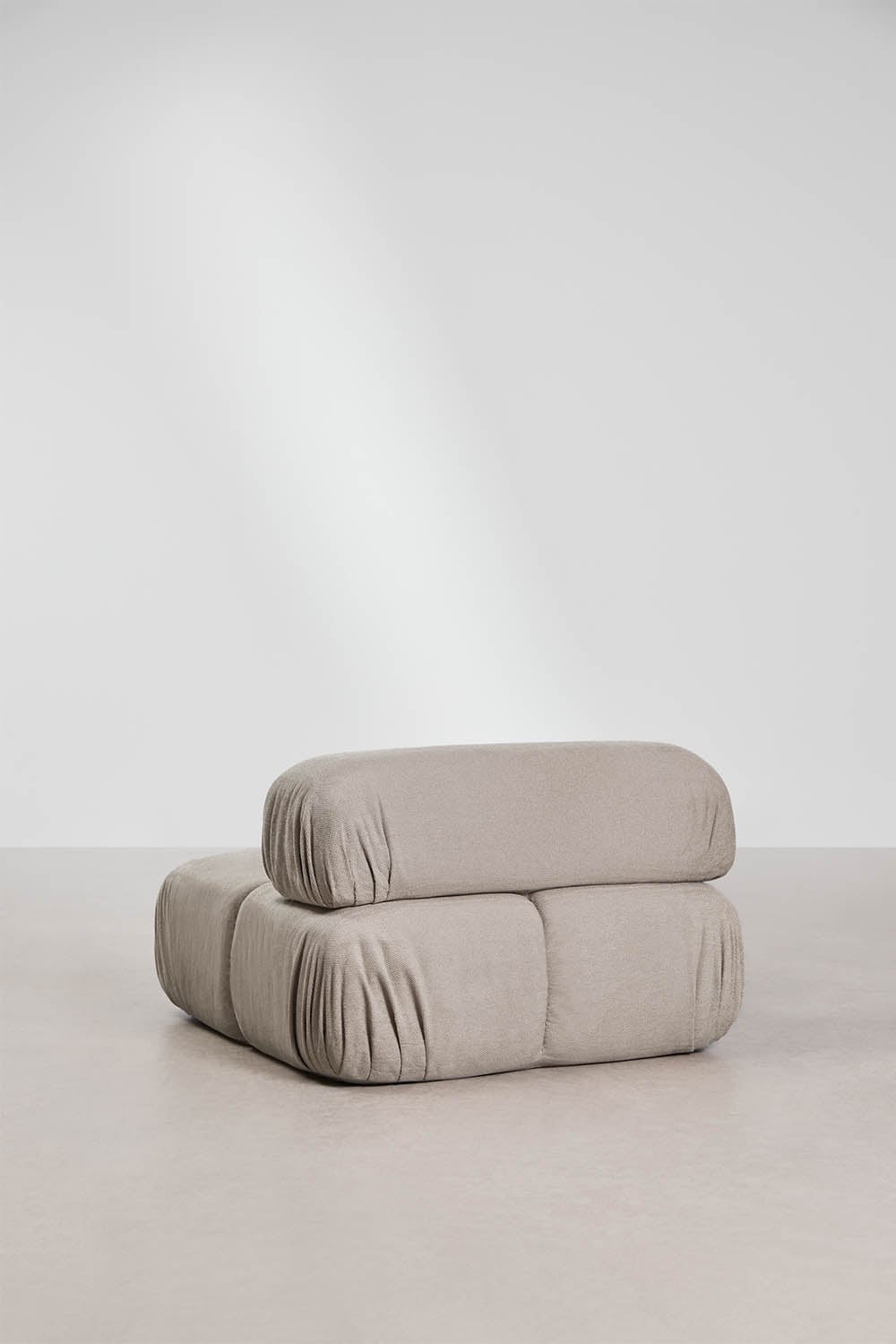 Zentrales Modul für modulare Bouclé-Sofas, vakuumverpackt Kendall, Galeriebild 4