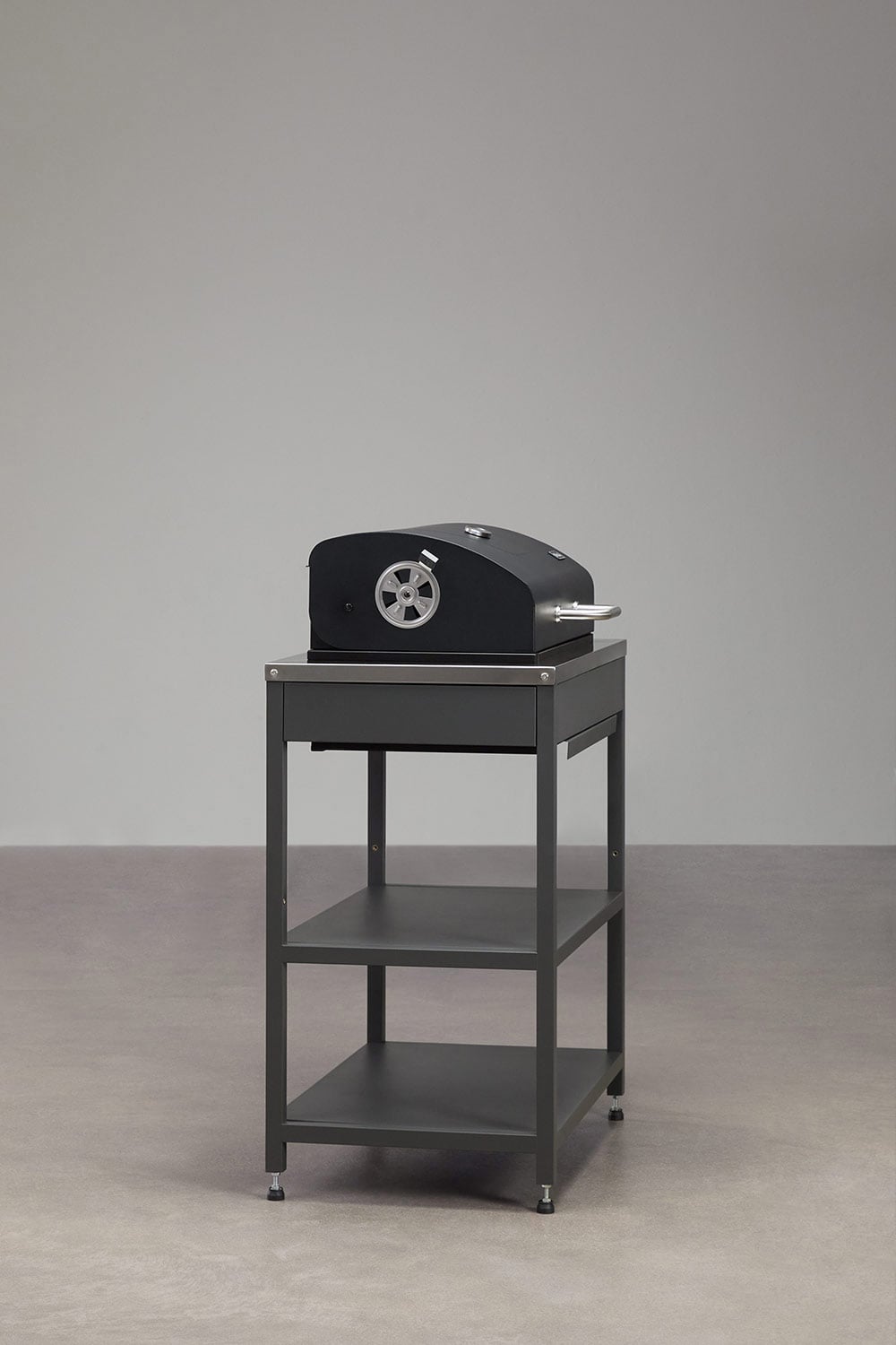 Modul mit Holzkohlegrill für modulare Außenküche aus Stahl Savona, Galeriebild 5