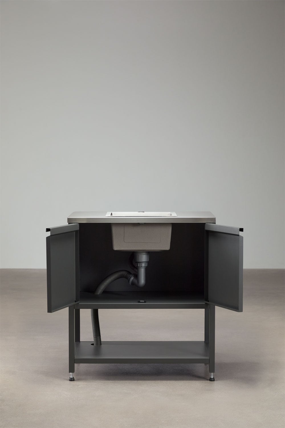 Außenmodul mit Spüle für modulare Küche aus Stahl Savona, Galeriebild 5