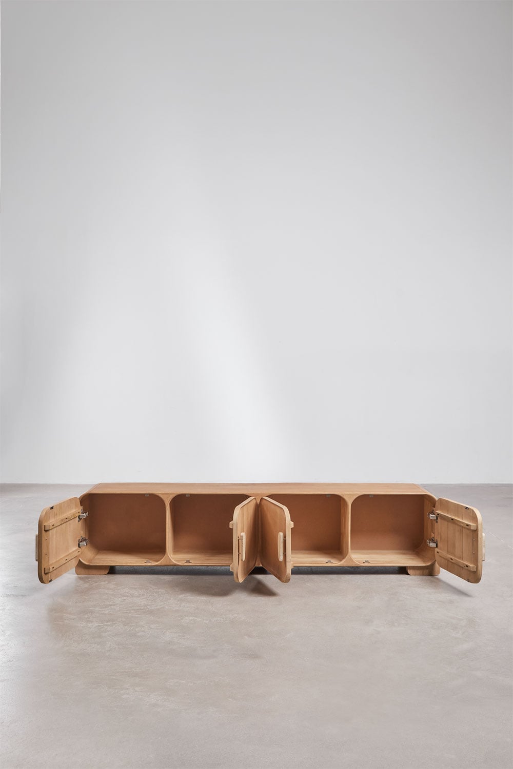 Kivalina TV-Möbel aus Mangoholz und Travertin, Galeriebild 5