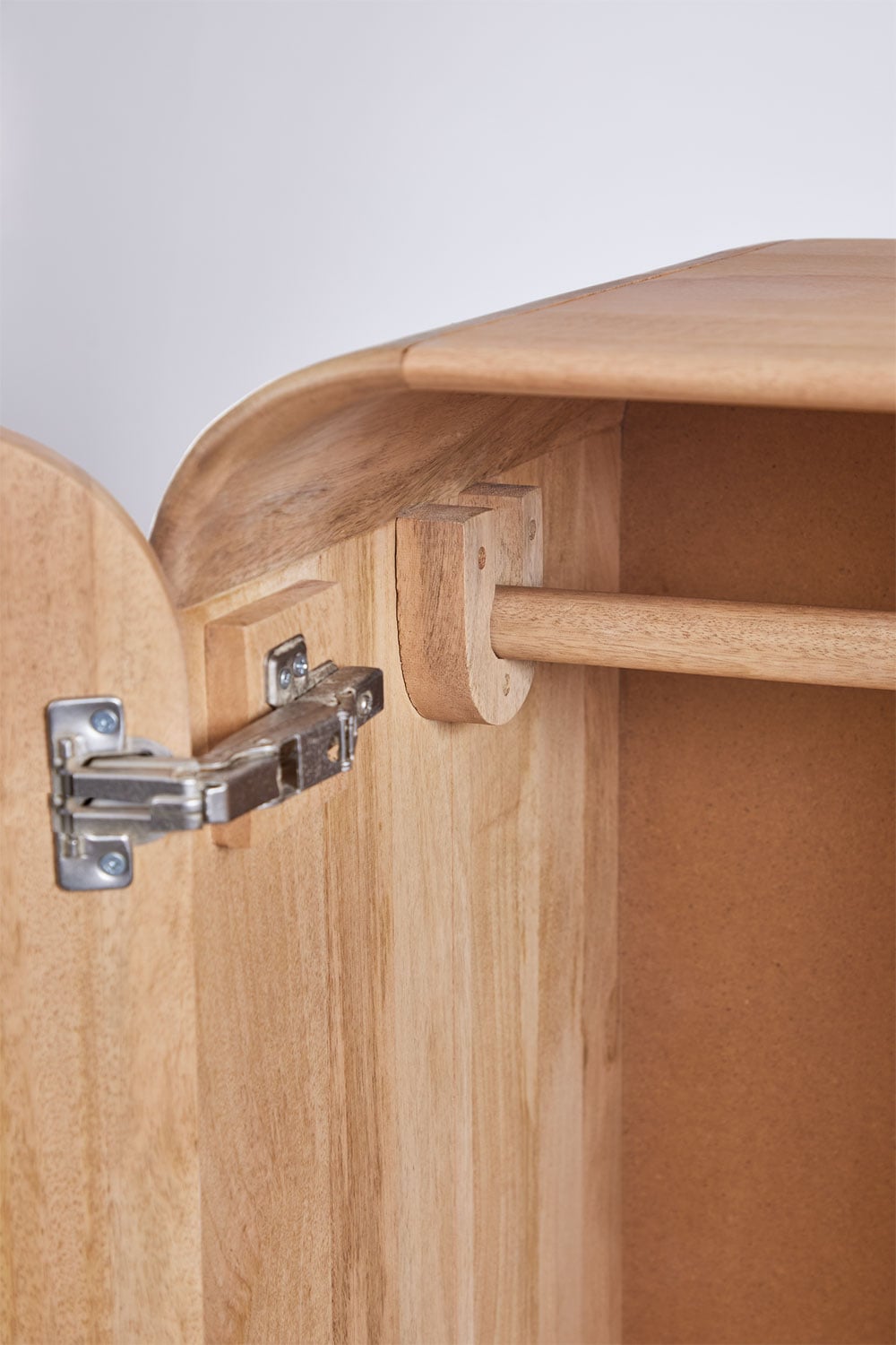 Kleiderschrank aus Mangoholz und Travertin Kivalina, Galeriebild 7