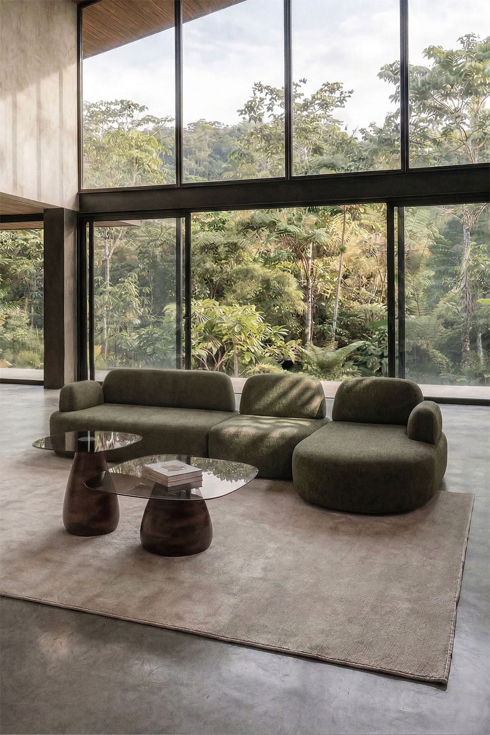 Rechtsseitiges 3-teiliges modulares Ecksofa mit Polsterecke Giorgia, Galeriebild 1