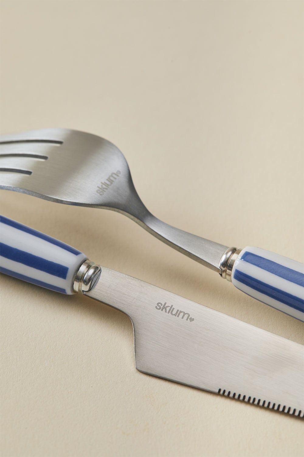 16-teiliges Besteckset aus Edelstahl und Keramik Ireli, Galeriebild 4