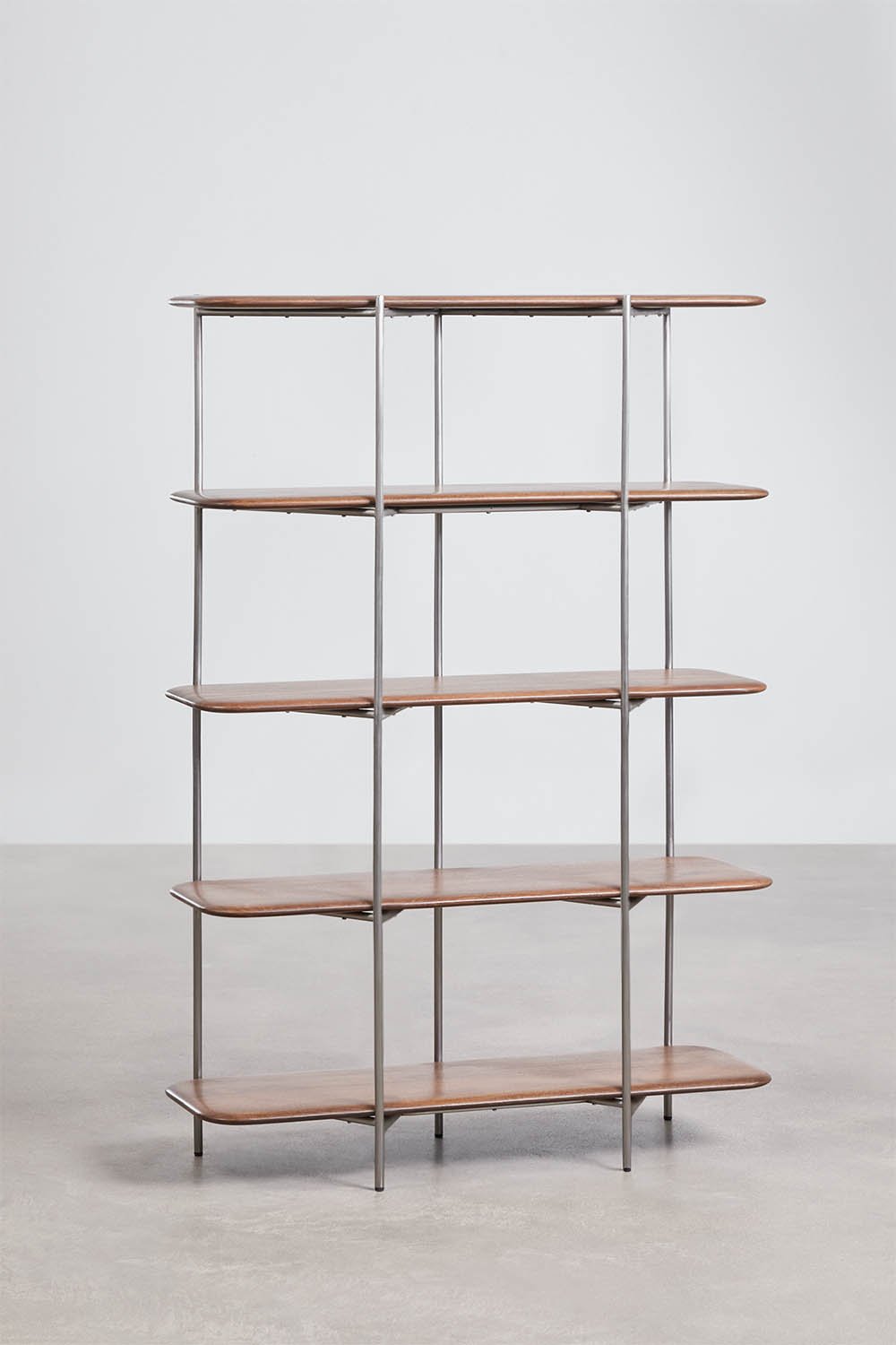 Vimara Regal aus Mangoholz und Edelstahl, Galeriebild 3