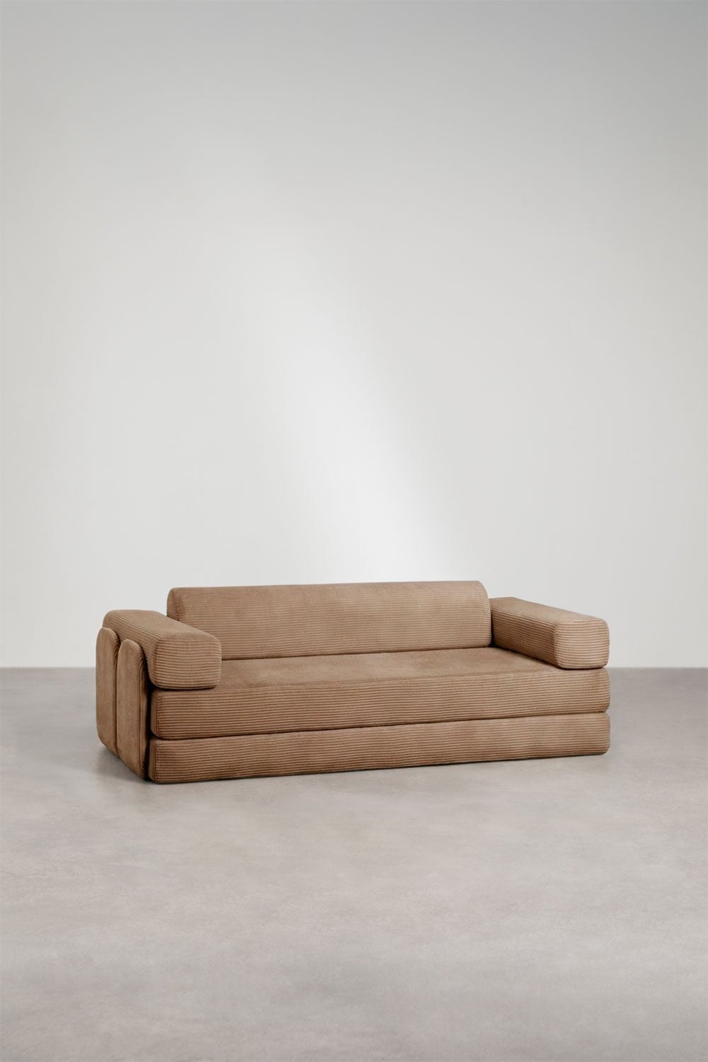 Zweisitziges Schlafsofa aus Vakuumverpacktem Cordstoff Paoly, Galeriebild 3