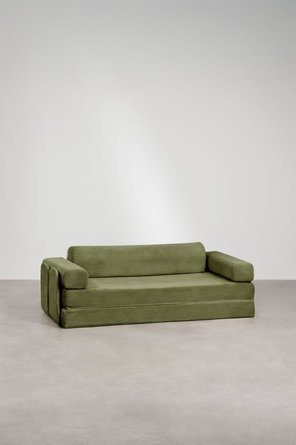 Zweisitziges Schlafsofa aus Vakuumverpacktem Cordstoff Paoly, Galeriebild 3