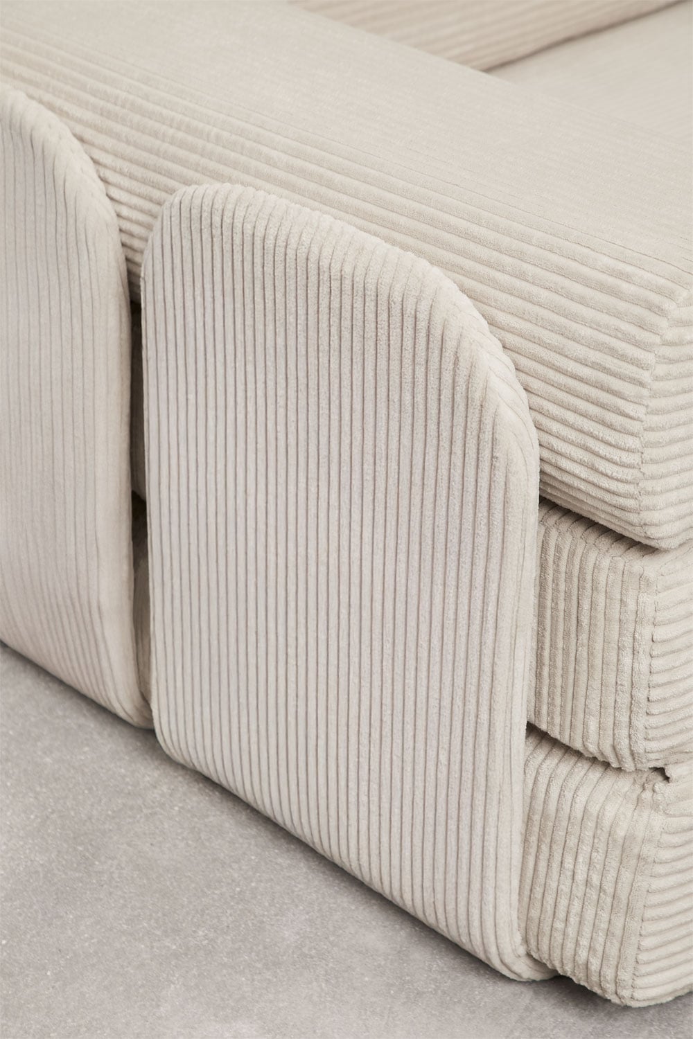 Zweisitziges Schlafsofa aus Vakuumverpacktem Cordstoff Paoly, Galeriebild 8