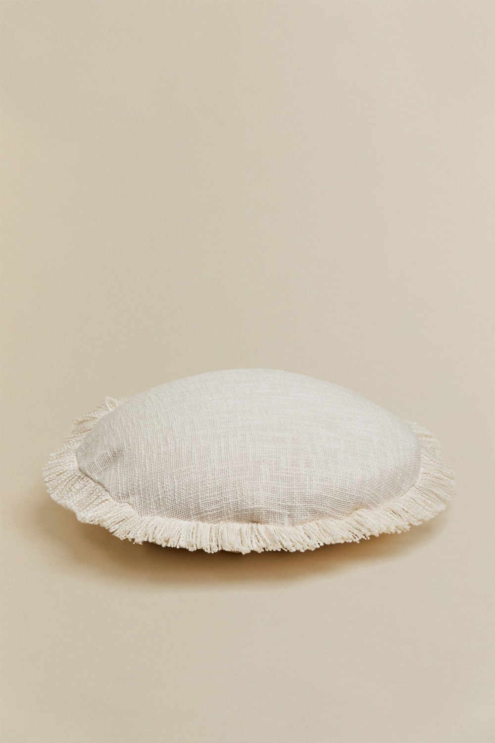 Rundes Kissen Ø40 cm aus Baumwolle Soncey, Galeriebild 2