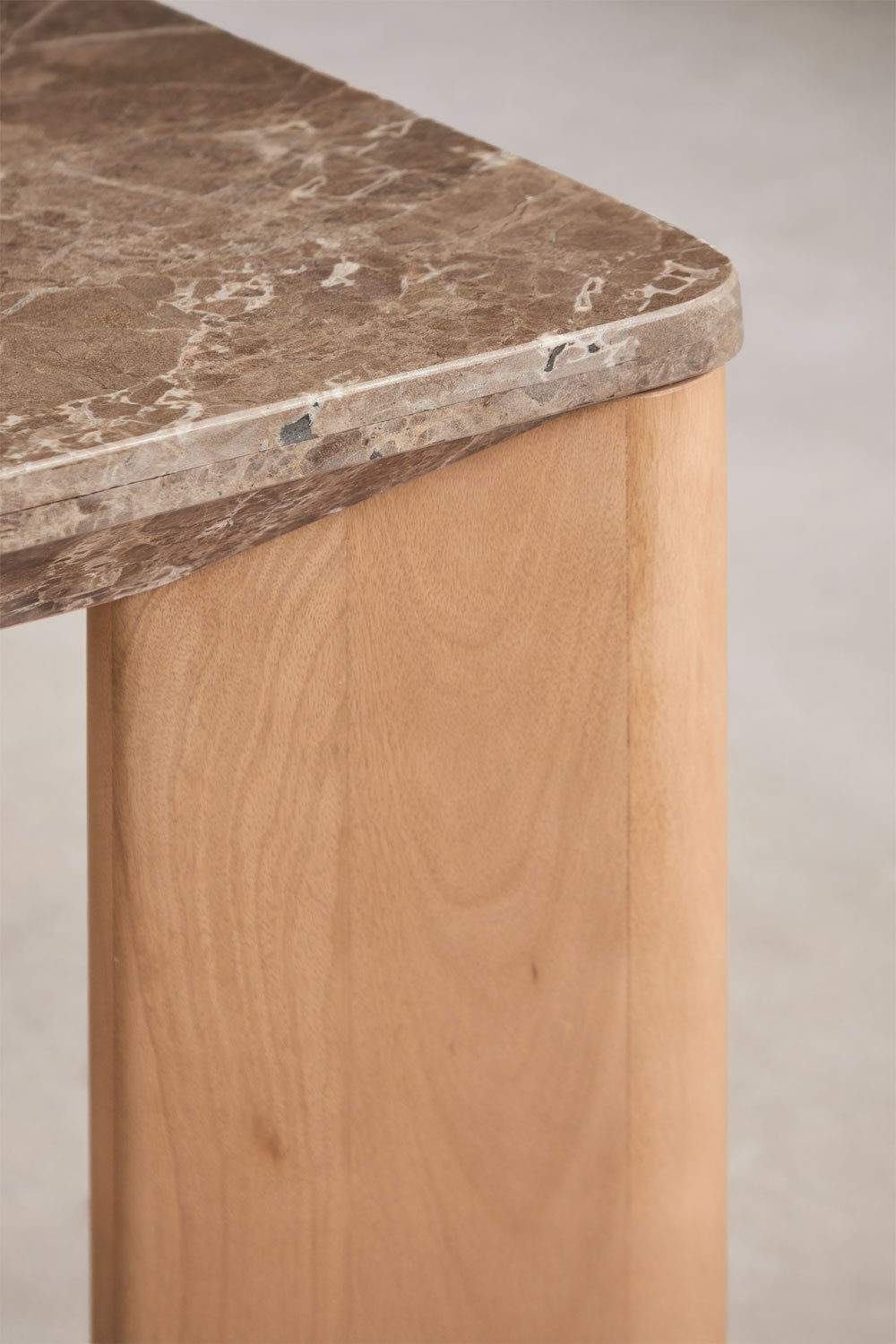 Rechteckiger Esstisch 240x110 cm aus Mangoholz und Marmor Garsea, Galeriebild 4