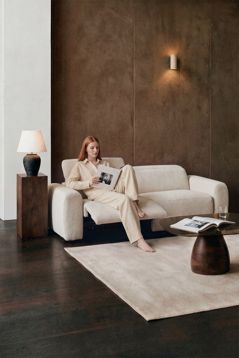 Elektrisches 2-Sitzer-Sofa mit verstellbarer Rückenlehne, gepolstert Peggy, Galeriebild 2