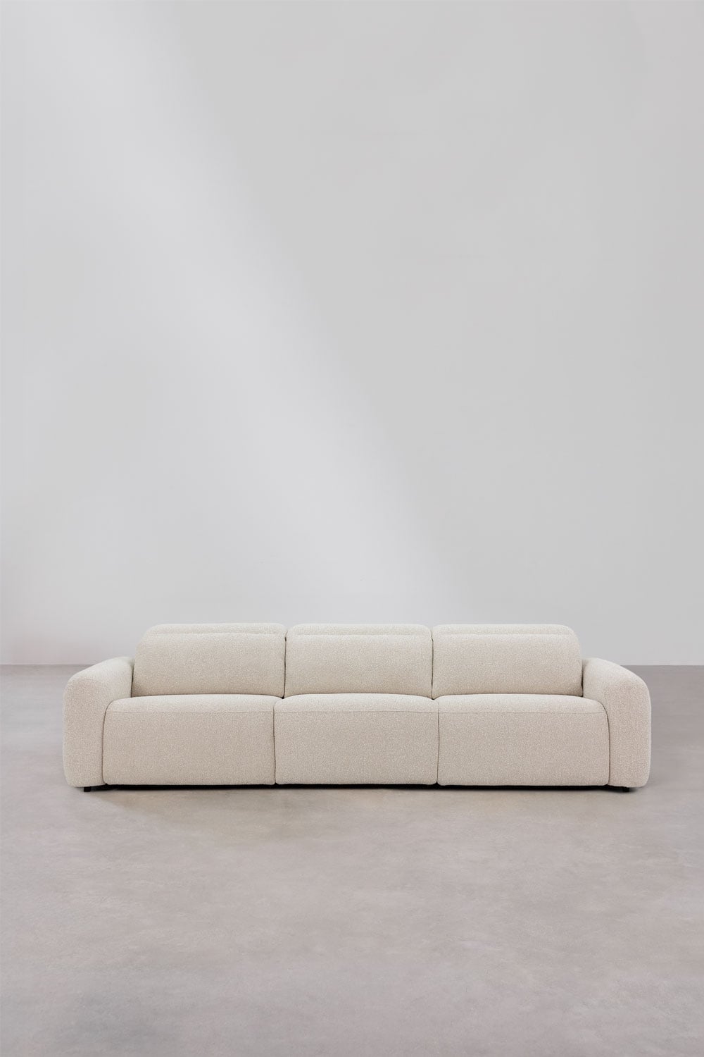 Elektrisches 3-Sitzer-Sofa mit verstellbarer Rückenlehne, bezogen mit Stoff Peggy, Galeriebild 7