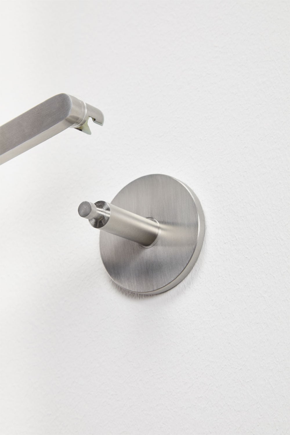 Toilettenpapierhalter aus Edelstahl in Grau gebürstet Caldrumi, Galeriebild 4