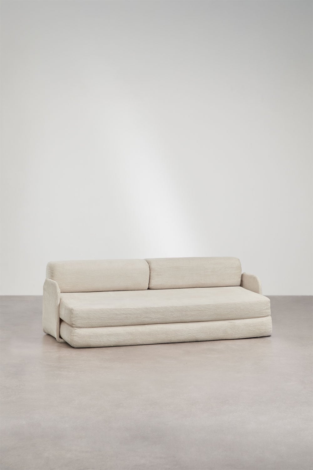 Zweisitziges Schlafsofa aus Vakuumverpacktem Cord Kyoto, Galeriebild 3