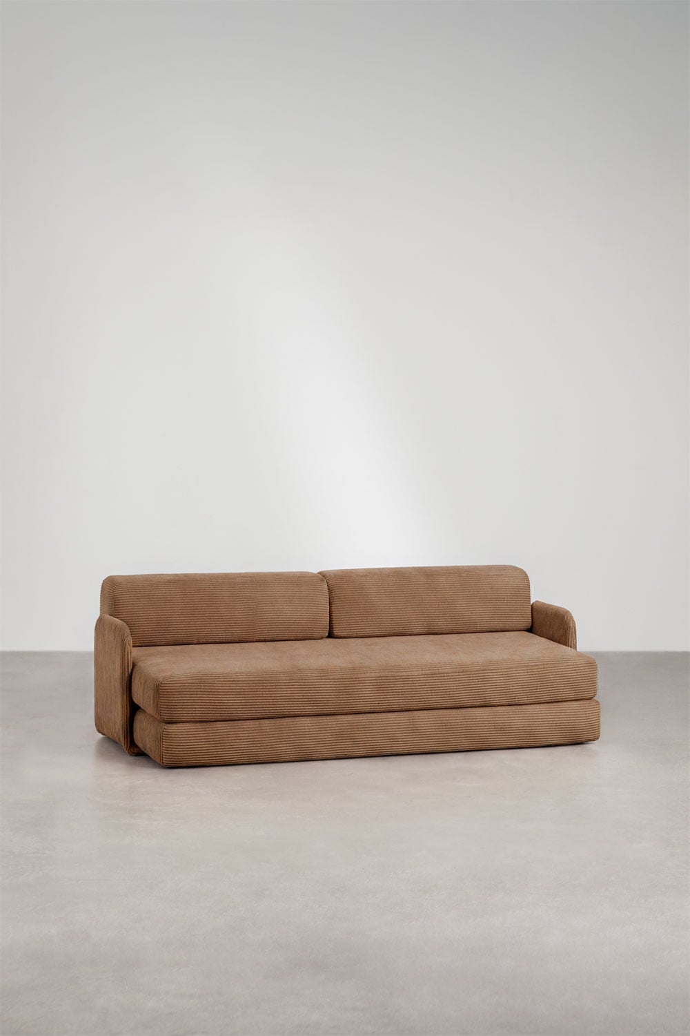 Zweisitziges Schlafsofa aus Vakuumverpacktem Cord Kyoto, Galeriebild 3