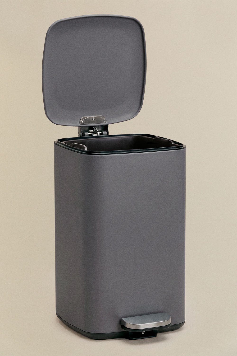 Mülleimer mit Pedal für den Außenbereich aus Stahl Sosuina, Galeriebild 2