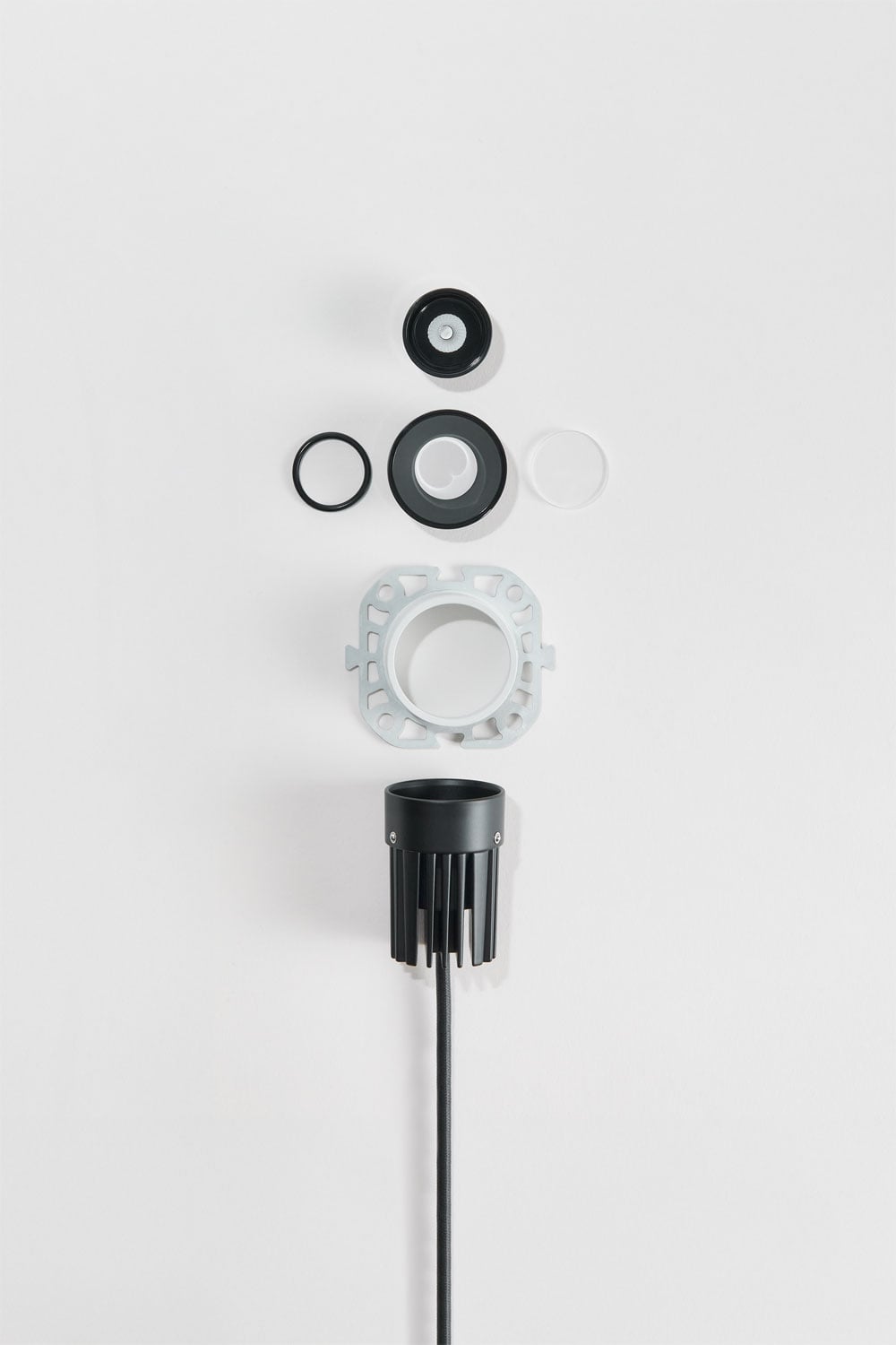 Pack mit 2 rahmenlosen, runden LED-Einbau-Downlights für den Außenbereich aus Aluminium Luisiana, Galeriebild 8