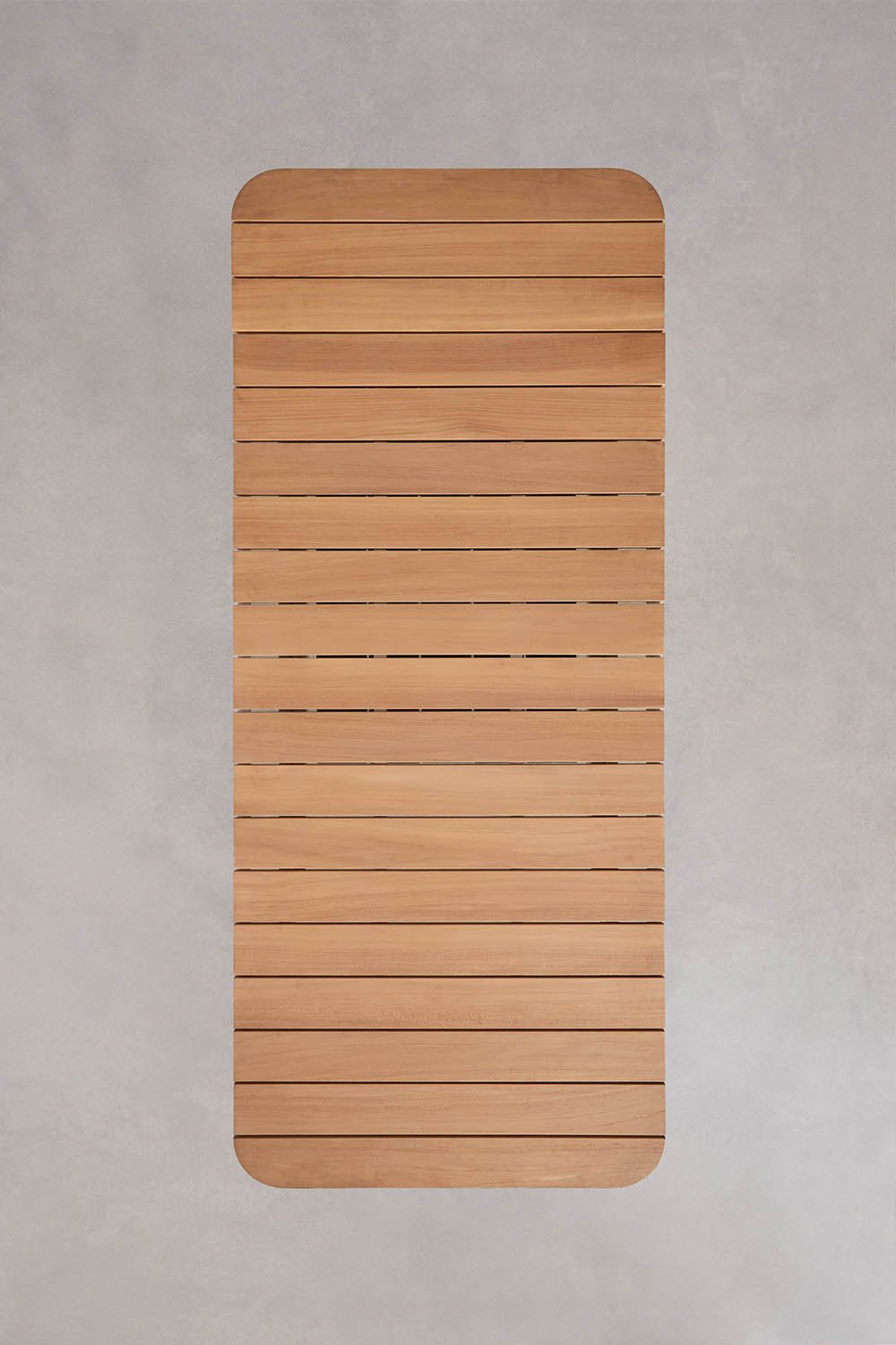 Rechteckiger ausziehbarer Esstisch 240-300x100 cm aus Mareiran-Aluminium und 8 stapelbare Gartenstühle aus Tossa-Stahl, Galeriebild 7