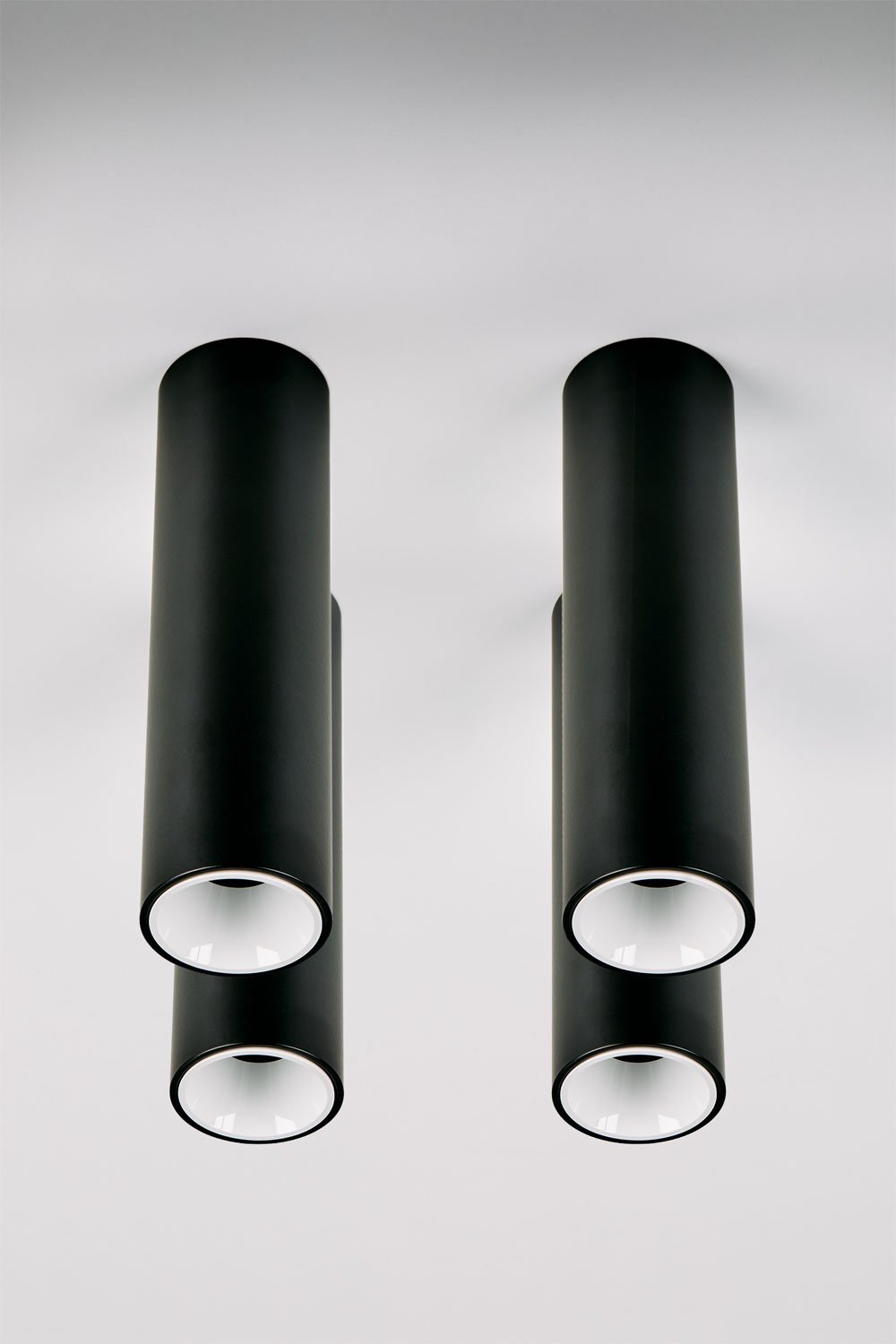 Pack mit 4 runden LED-Deckenaufbauleuchten Ø4 cm aus Aluminium Luisiana, imagen de galeria 1