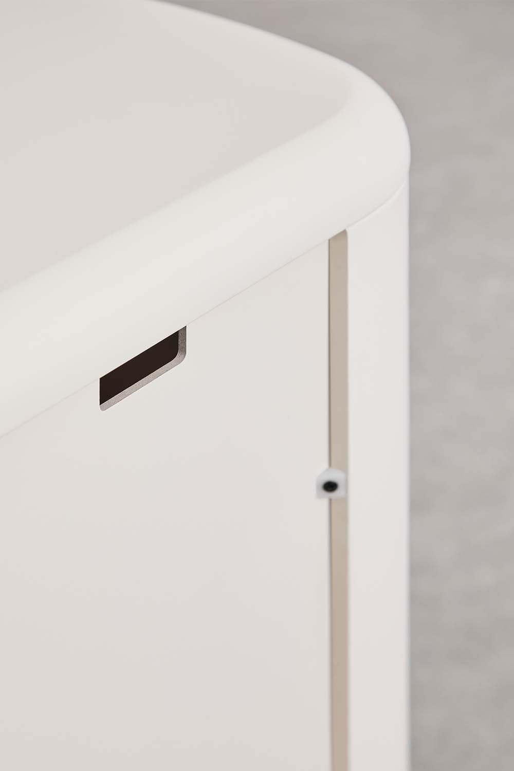 Rechteckiges Sideboard 150x40 cm aus MDF in Gardenienweiß Cixila, Galeriebild 7