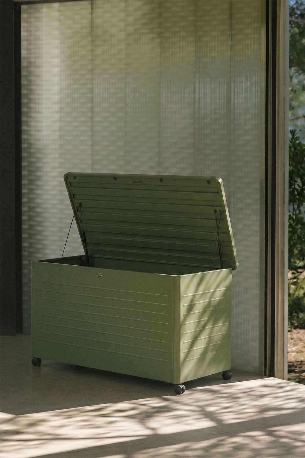 Gartenbox 915 L aus Stahl Intensiv Olivgrün Forzan, Galeriebild 1