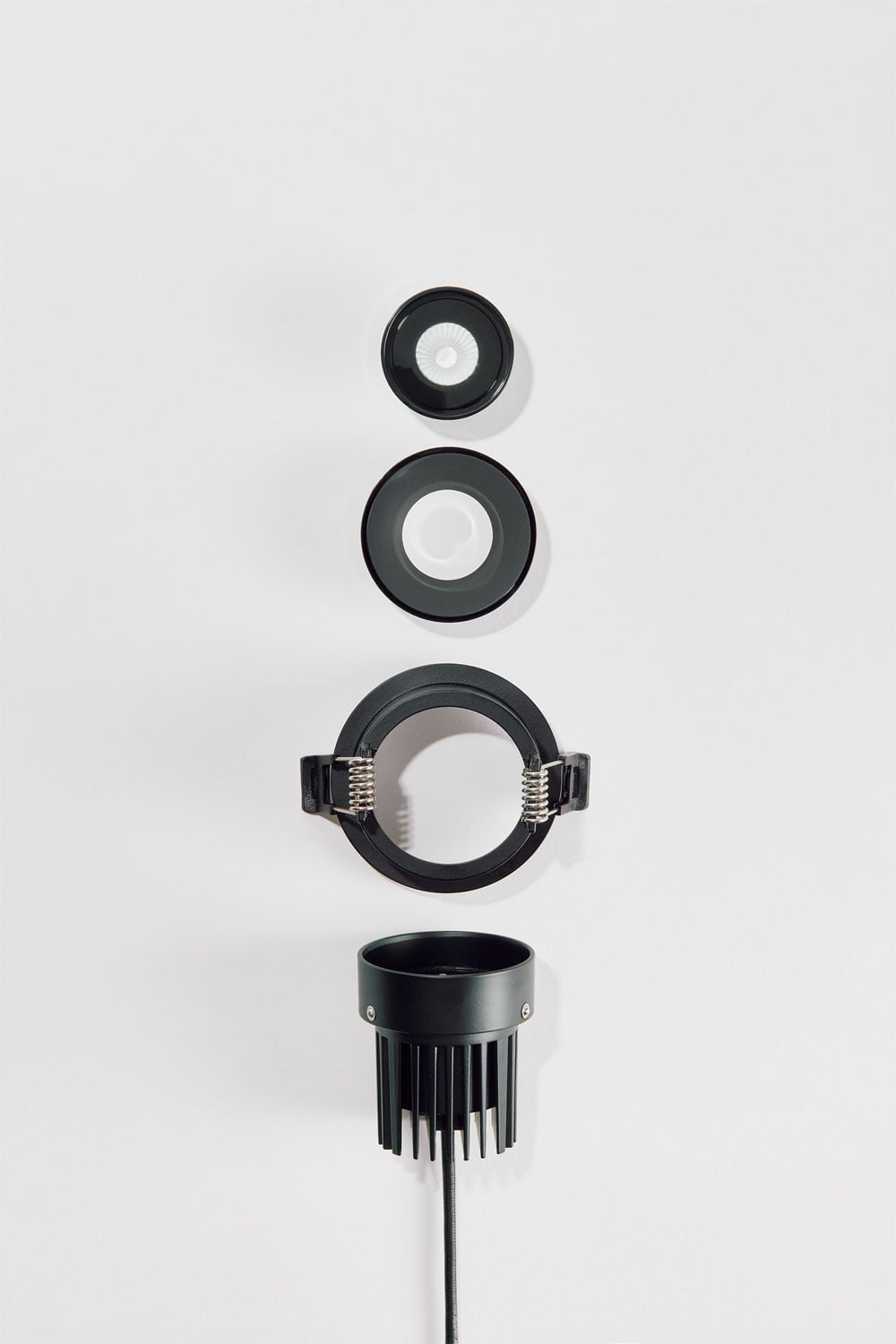 Pack mit 3 LED-Einbau-Downlights mit runden Rahmen Ø7 cm aus Aluminium Luisiana, imagen de galeria 6