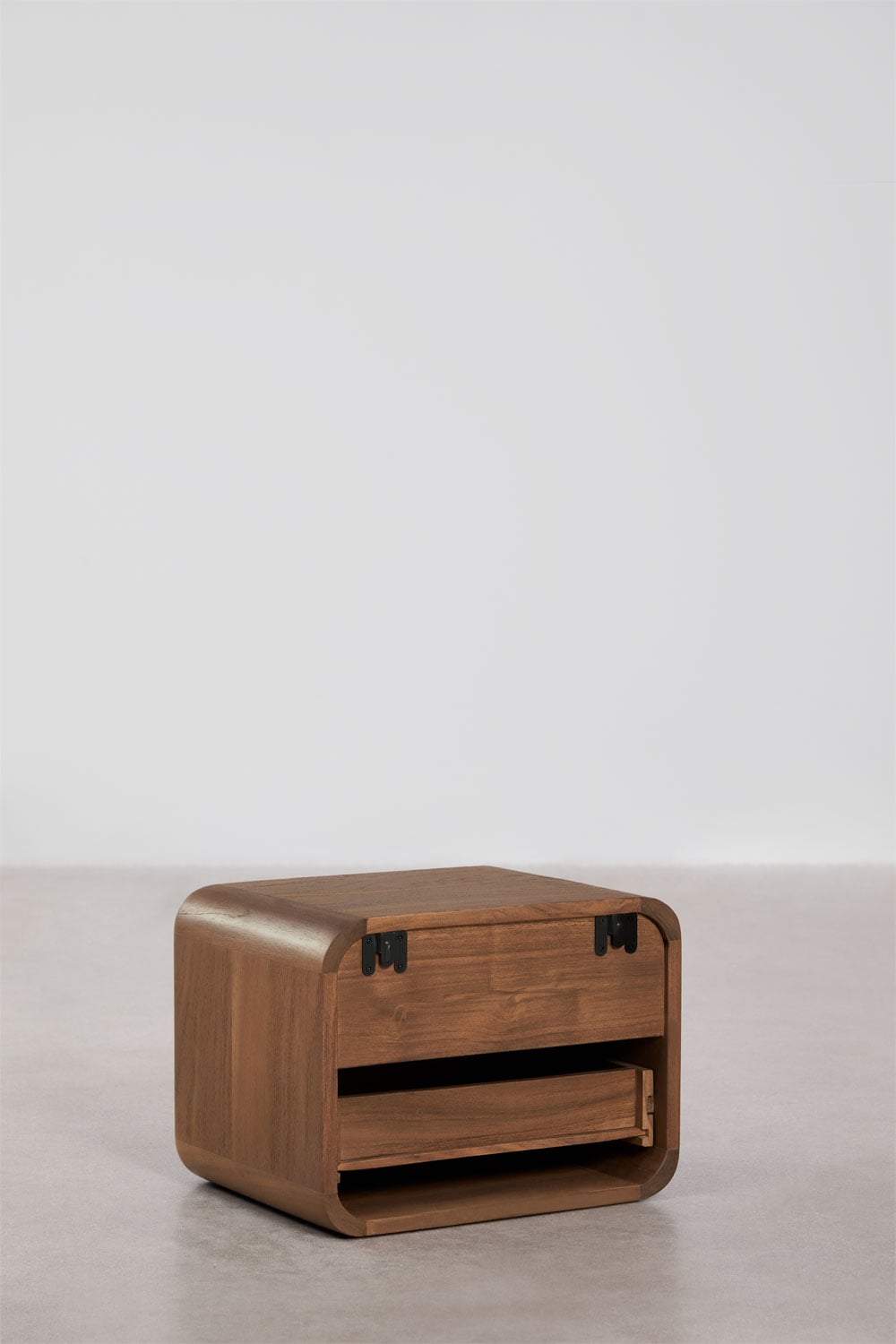 Pack mit 2 schwebenden Nachttischen 40x30 cm aus Holz Aylin, Galeriebild 4