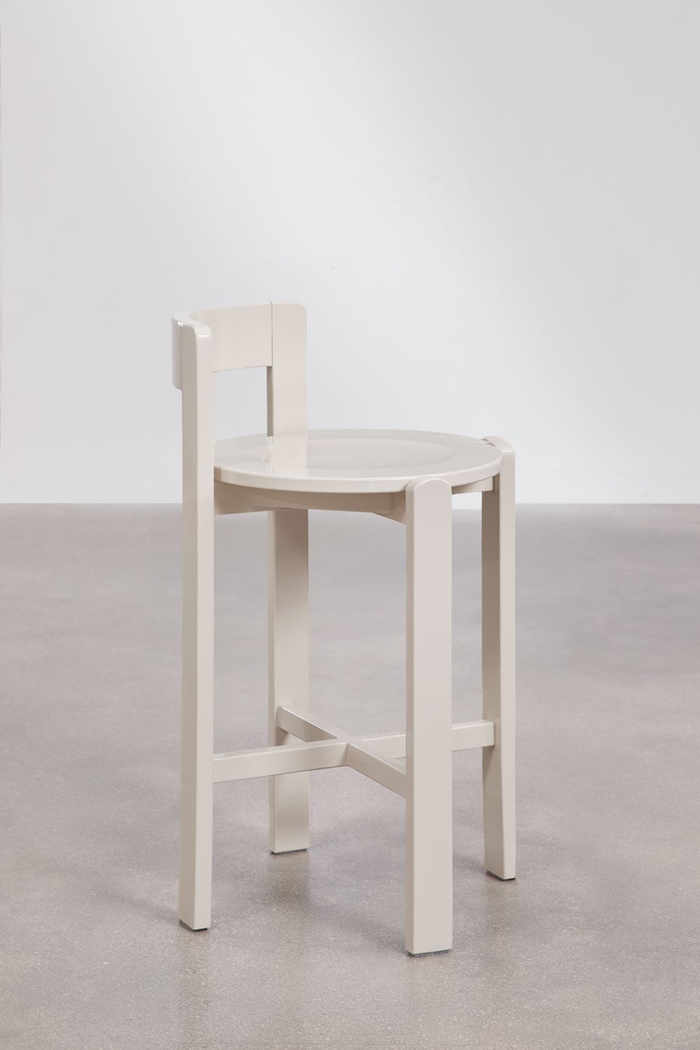 Hoher Hocker 65 cm aus Eichenholz Noreli, Galeriebild 2
