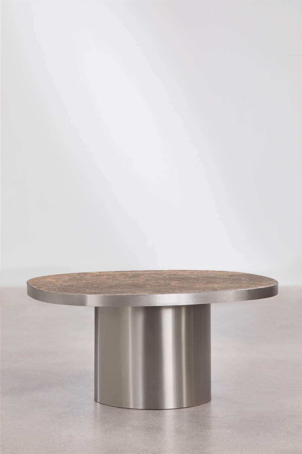 Fertrix Couchtisch aus Naturstein und Edelstahl, Galeriebild 1