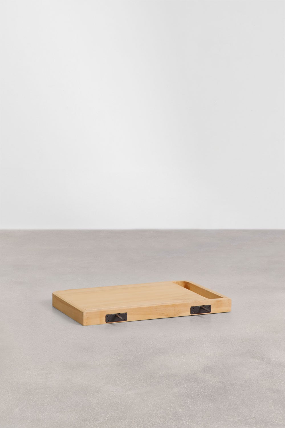 Set aus hängendem Badezimmermöbel 70x45 cm aus Teakholz Neill, Galeriebild 6
